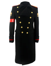 Load image into Gallery viewer, Michael Jackson Black Military Trench Coat MJ Costume