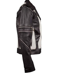 Michael Jackson Commercial Jacket Black White Leather Costume