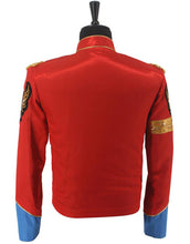 Load image into Gallery viewer, Michael Jackson Costume Red British Army Jacket for Men/Women/Kids