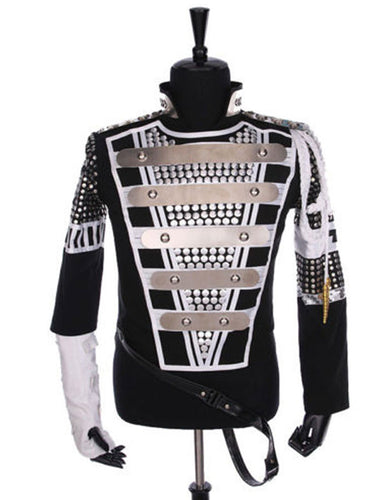 Kids/Men/Women Michael Jackson History Tour Outfit Black Jacket