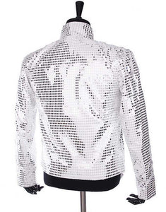 Michael Jackson History Tour Outfit White Sequin Jacket for Man/Women/Kids