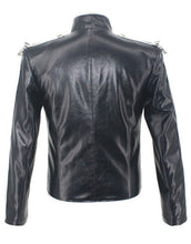Load image into Gallery viewer, Michael Jackson Jacket Classic V8 Punk Moto Skinny Leather Black Costume