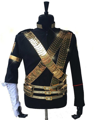 Michael Jackson Jam Jacket with Golden Belt for Man, Women, Kids