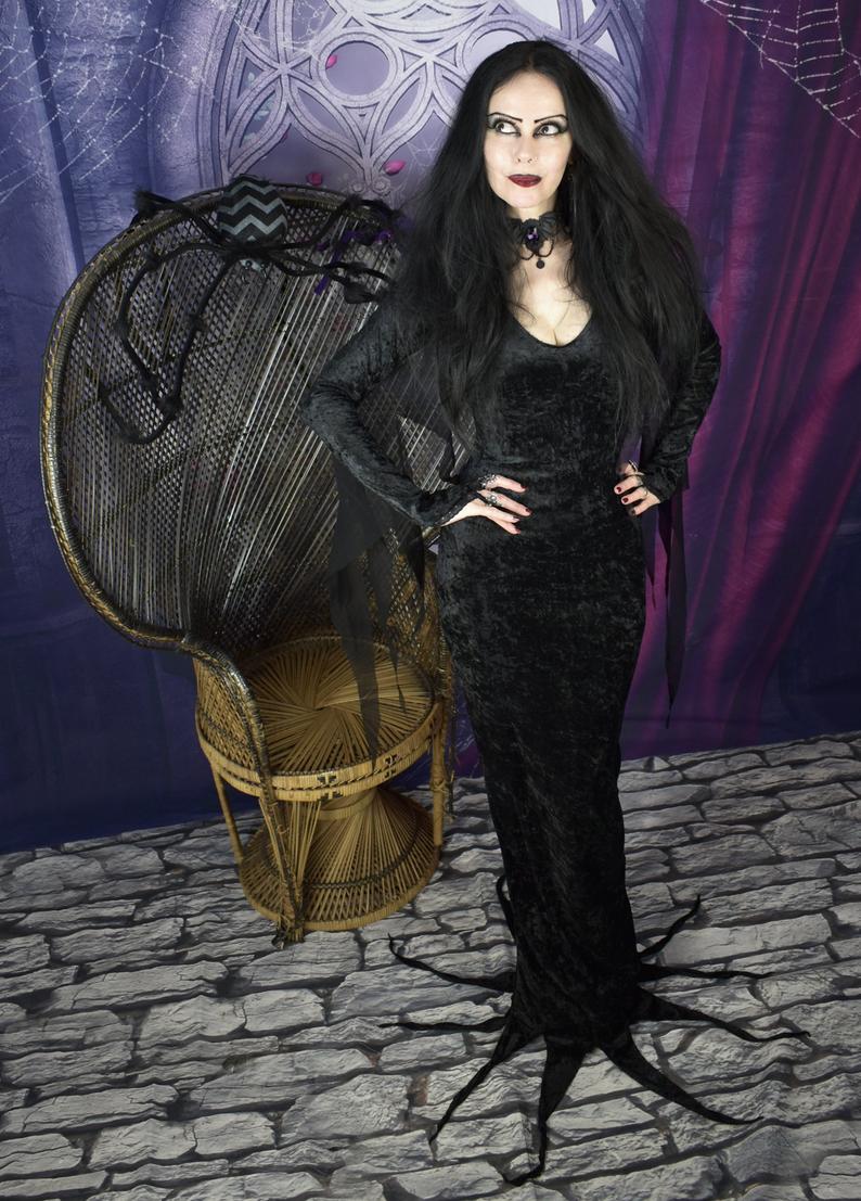 Morticia Addams Dress Morticia Addams Costume for Adult MJcostume Morticia Addams Dress Morticia Addams Costume for Adult MJcostume