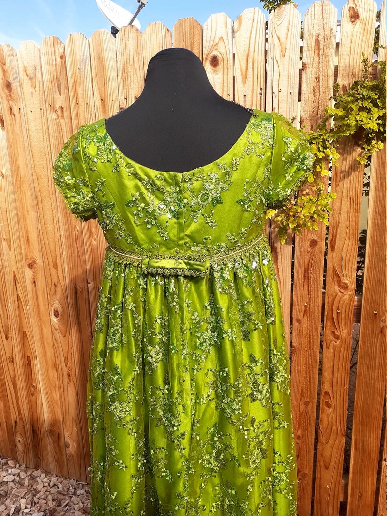 Penelope Featherington Green Dress Bridgerton Dress Regency Inspired D MJcostume Penelope Featherington Green Dress Bridgerton Dress Regency Inspired D MJcostume
