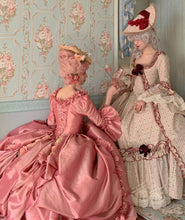 Load image into Gallery viewer, Pink Marie Antoinette Dress Victorian inspired rococo Baroque costume dress