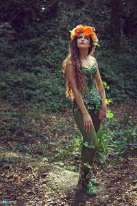 Poison Ivy Costume Green Outfit Top