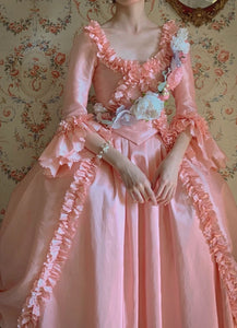 Rose Pink Marie Antoinette Dress Victorian inspired Rococo Baroque costume dress