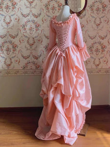 Rose Pink Marie Antoinette Dress Victorian inspired Rococo Baroque costume dress