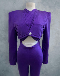 Selena Quintanilla Purple Outfit Cosplay Costume