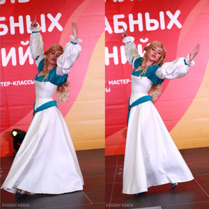 Swan Princess Odette Dress Cosplay Costume for Adults