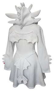 White Dragon Cosplay Costume Hoodie with Dragon Tail