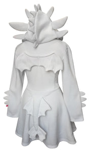 White Dragon Cosplay Costume Hoodie with Dragon Tail