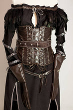 Load image into Gallery viewer, Yennefer Alternative Cosplay Costume Black Outfit with Corset