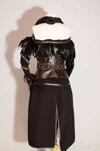 Yennefer Alternative Cosplay Costume Black Outfit with Corset