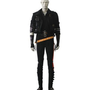 Michael Jackson Bad Outfit Black Full Costume for Male/Female/Kids