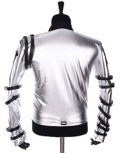 Load image into Gallery viewer, Michael Jackson Bad Tour Jacket Grey Silver Costume for Male, Female, Kids