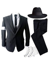 Load image into Gallery viewer, Michael Jackson Dangerous Costume Black Outfit for Adults/Girls/Boys