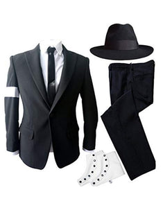 Michael Jackson Dangerous Costume Black Outfit for Adults/Girls/Boys